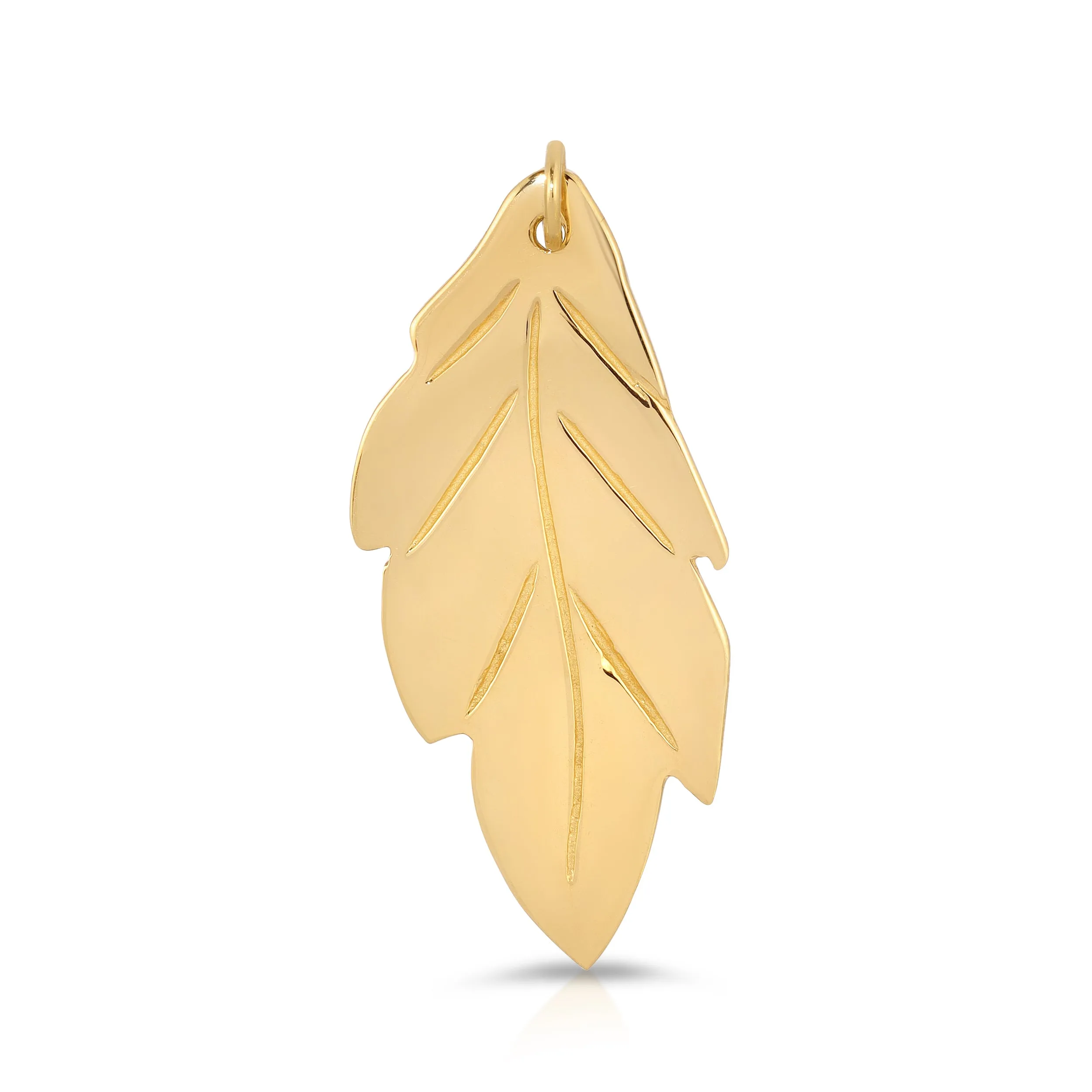 20th Anniversary Leaf Pendant