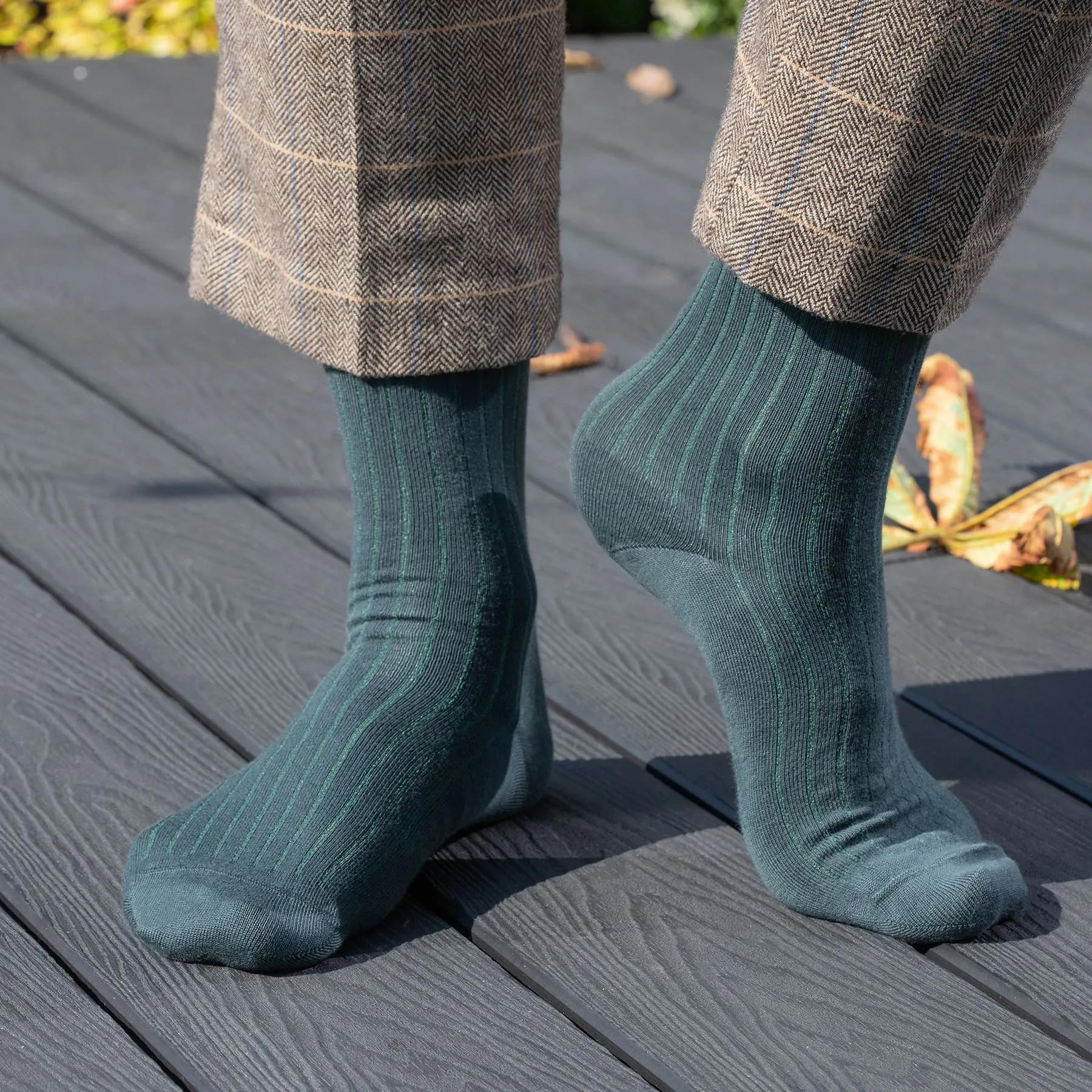 3 Pack Essential Men's Socks - Verdant