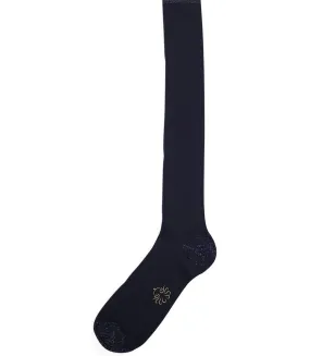 Alto Milano Blue Donna Long Socks