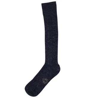 Alto Milano Blue Donna Long Socks