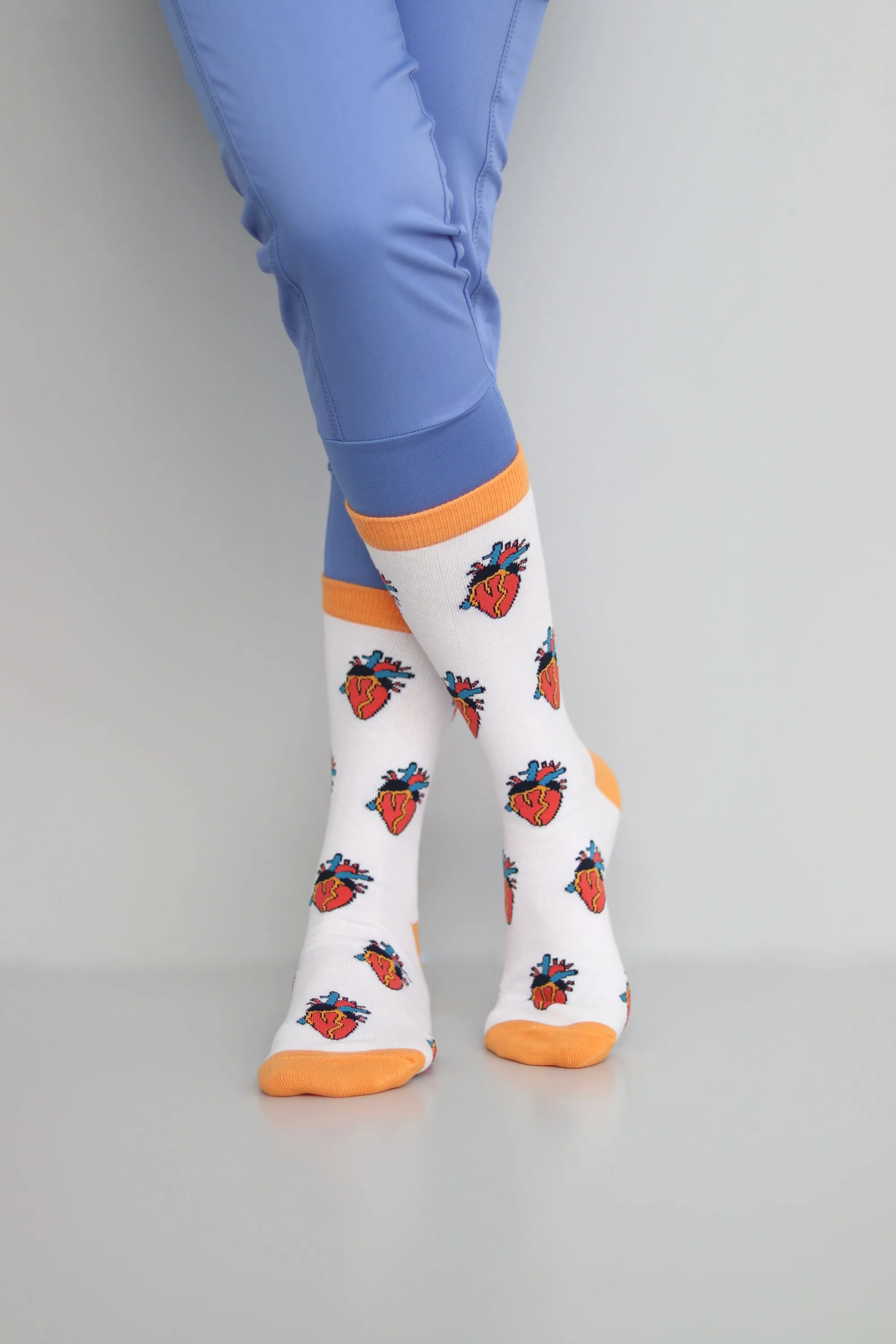 Anatomy Heart Printed Socks