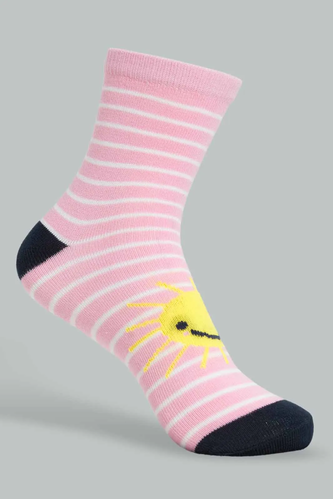 Assorted Printed Full Length Socks For Girls (Pack of 4)