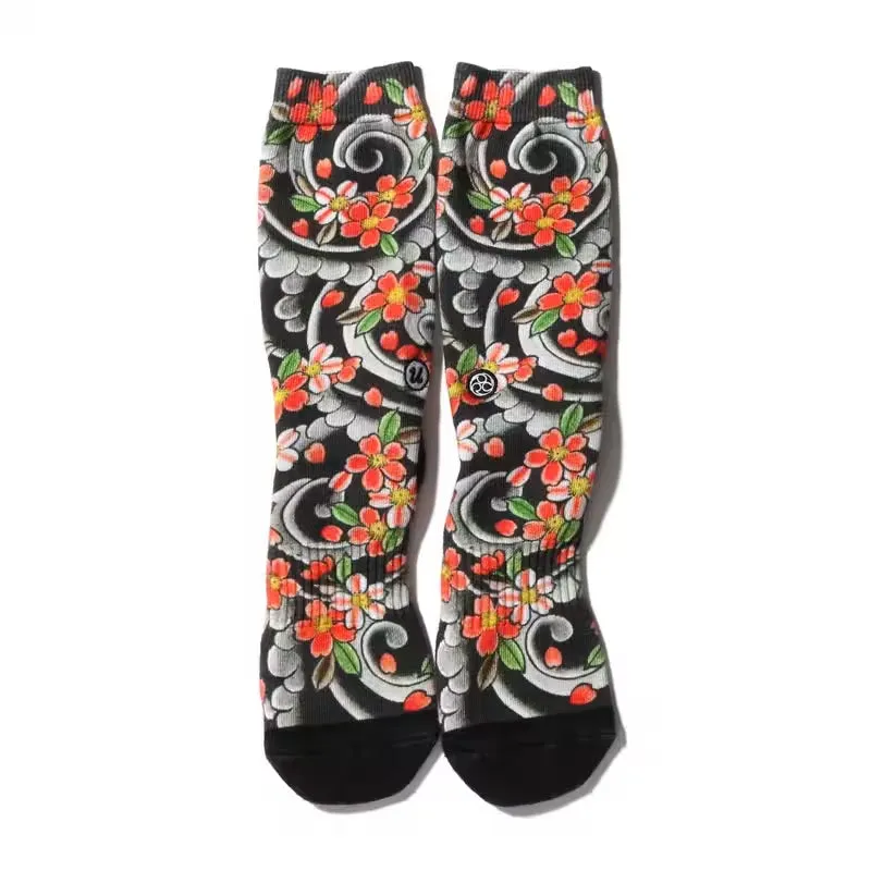 ATMOS UBIQ IREZUMI SOCKS SAKURAFUBUKI DESIGNED BY MUTSUO