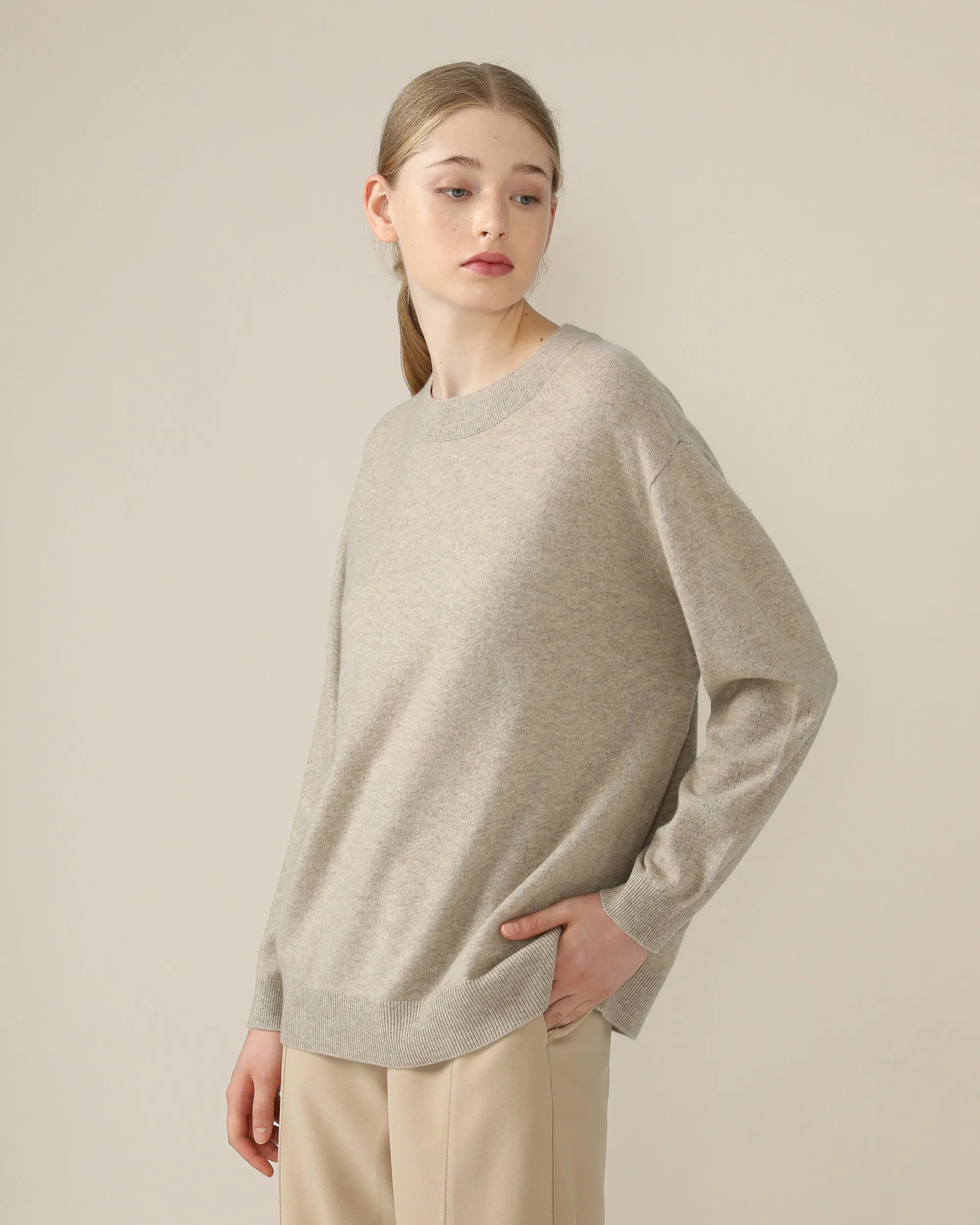 Baby Cashmere Crew Neck Top