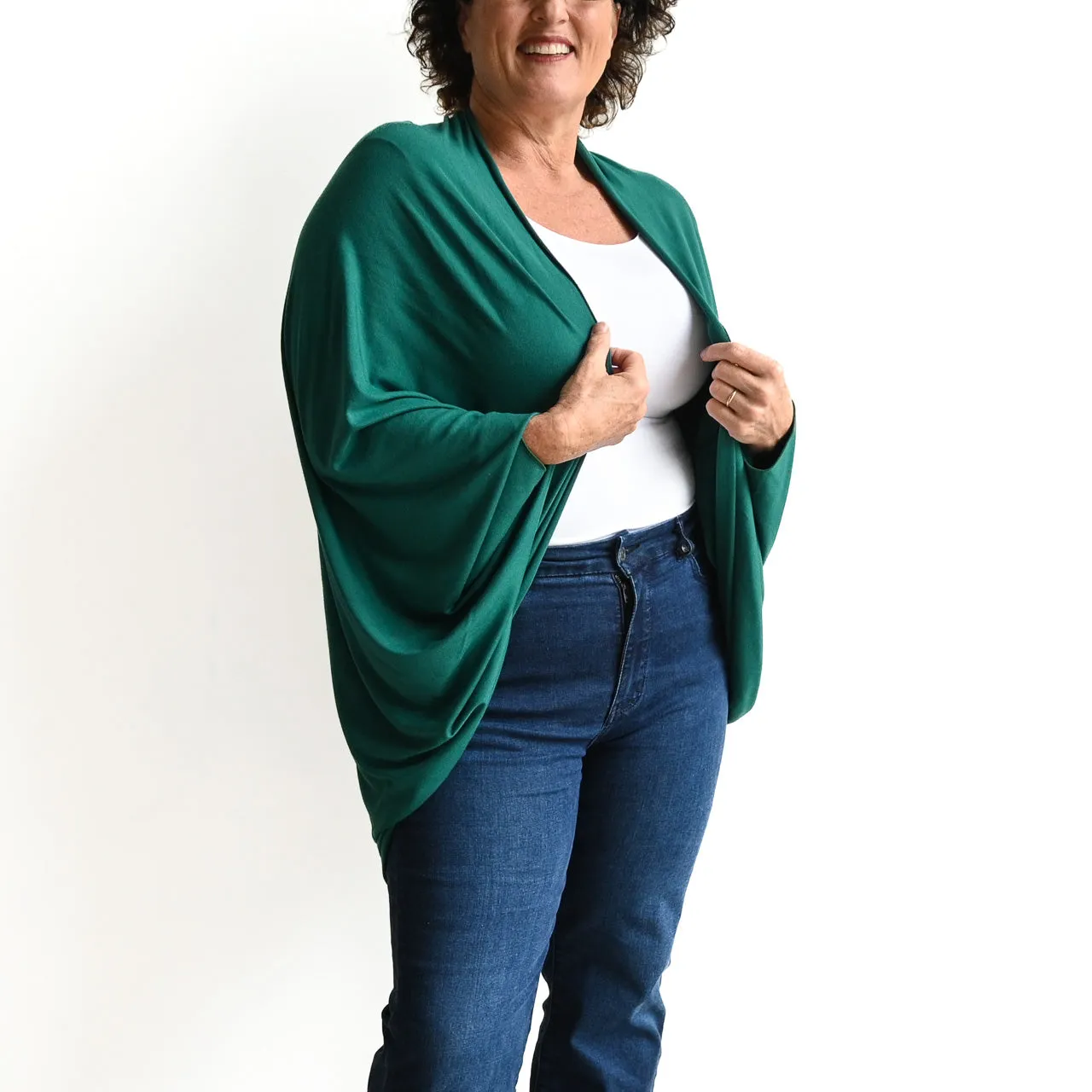 Bamboo Cocoon Cardigan Top