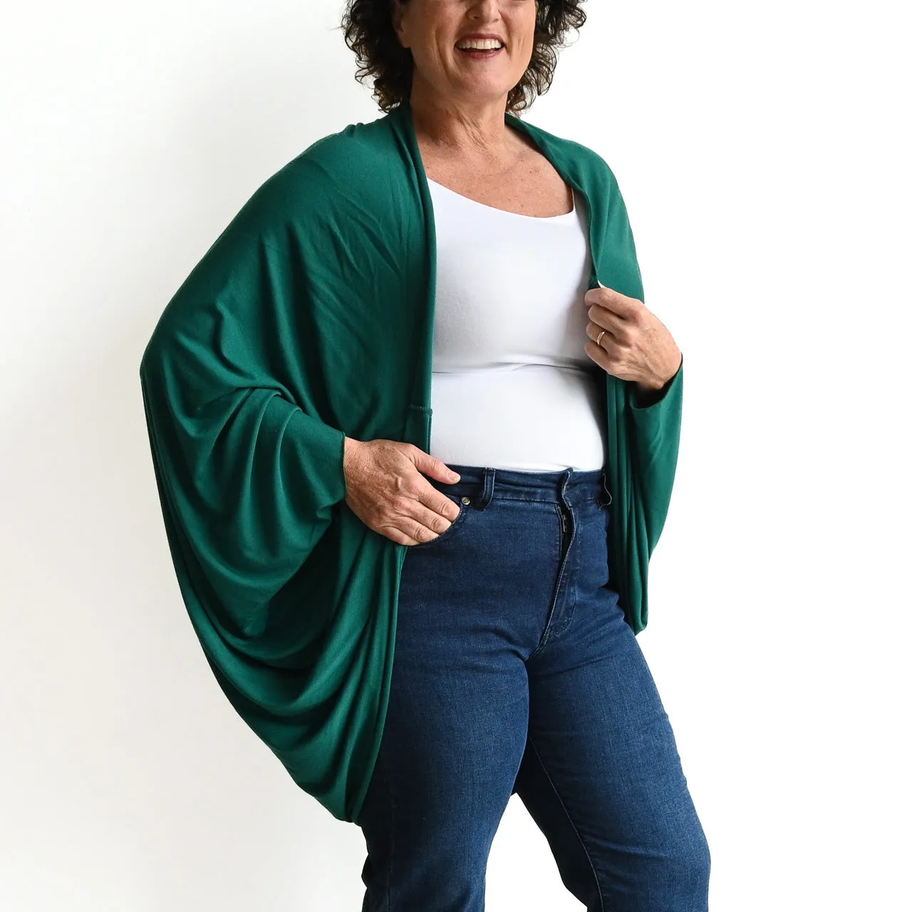 Bamboo Cocoon Cardigan Top