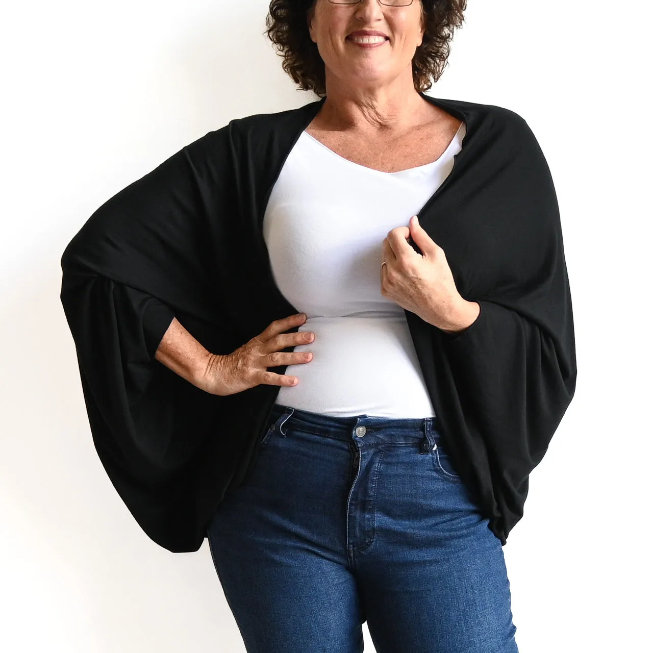 Bamboo Cocoon Cardigan Top