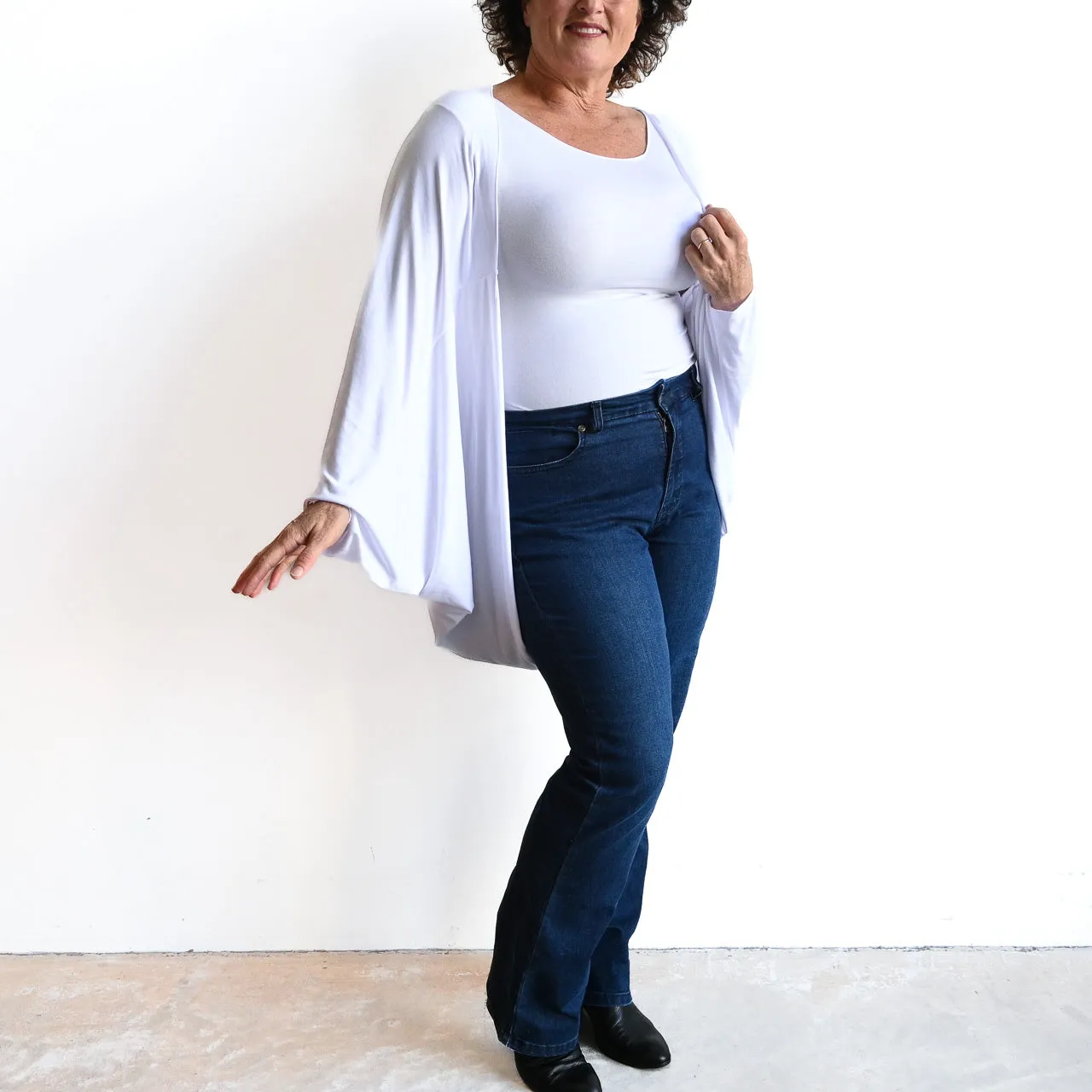 Bamboo Cocoon Cardigan Top