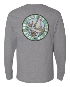 Banded Old School Patch Long Sleeve Tee