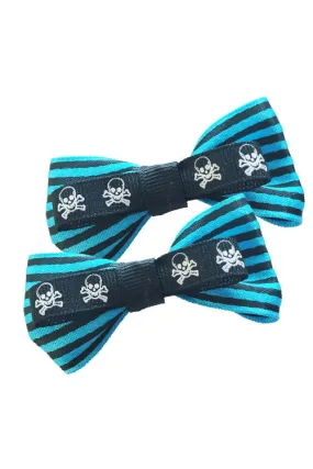 Beetle Bow Pair in Blue