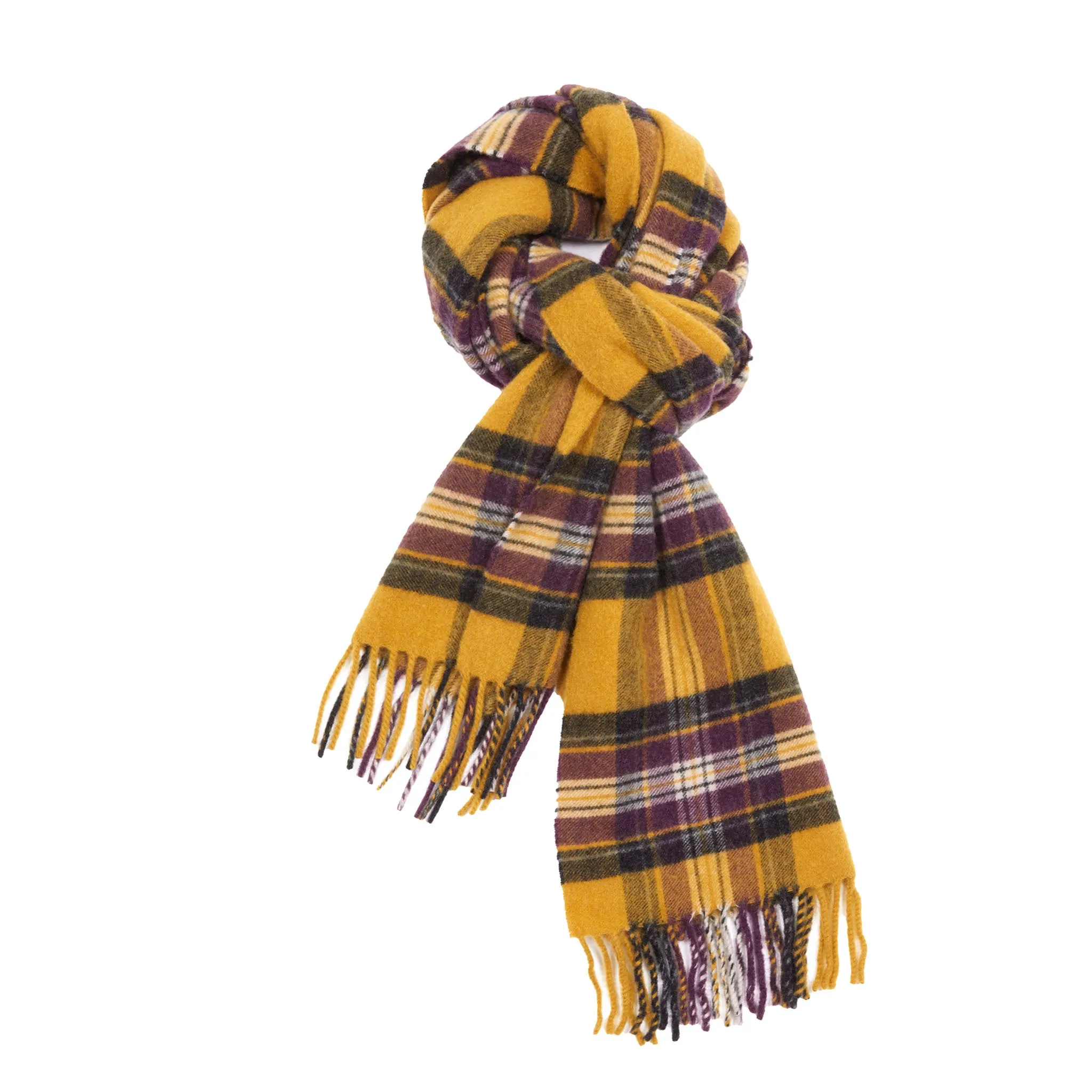 Begg & Co Arran Cashayr Scarf in Avoriaz Gold