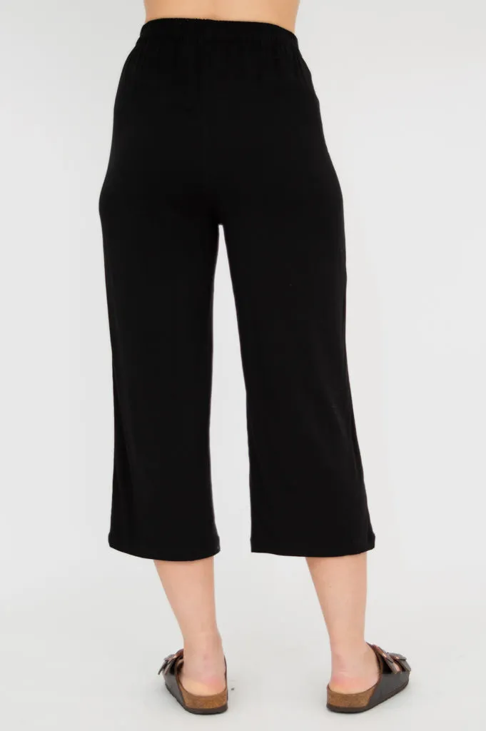 Bella Capri, Black, Linen Bamboo