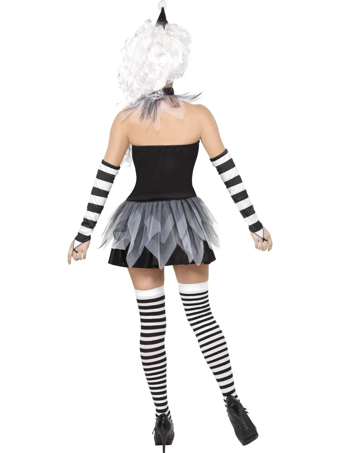 Black & White Pierrot Clown Costume