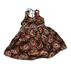 Block Print Kids Dress | Red Floral