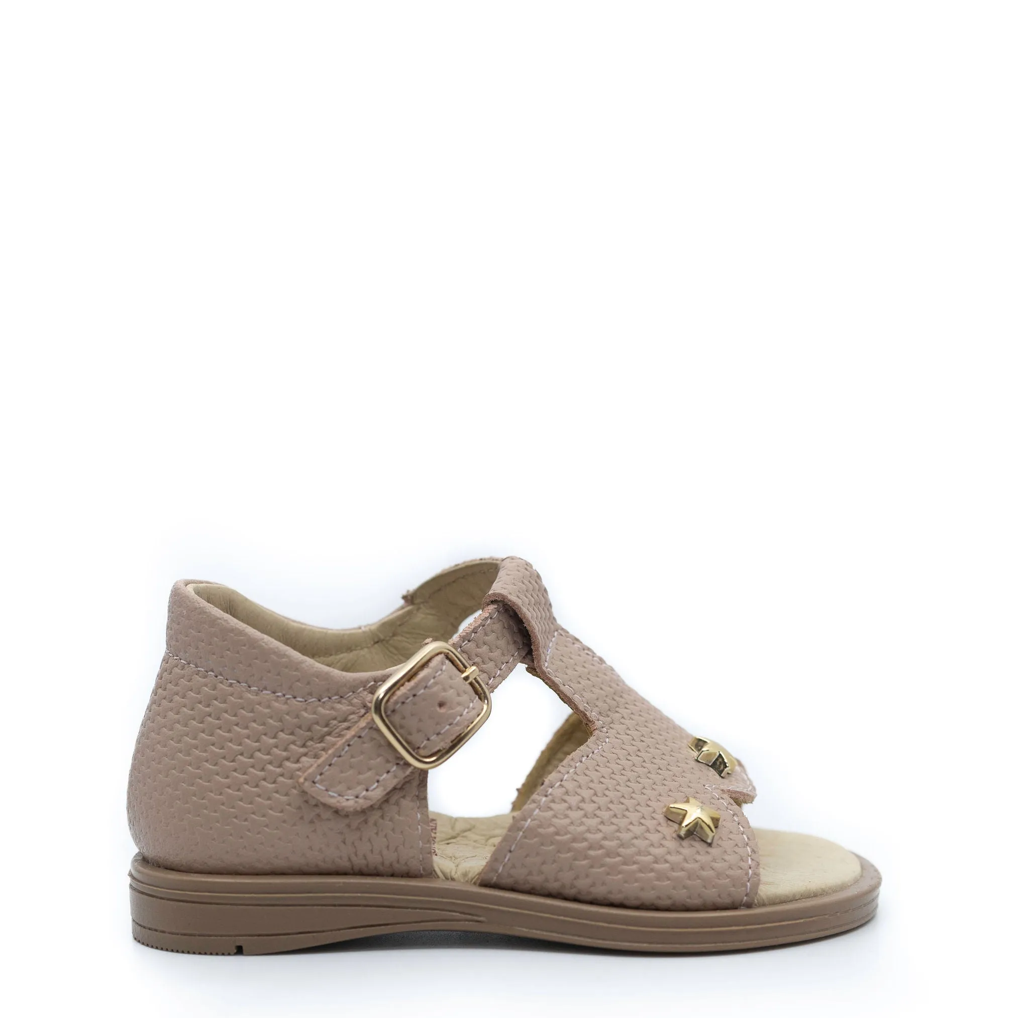 Blublonc Rose Texture Star Sandal