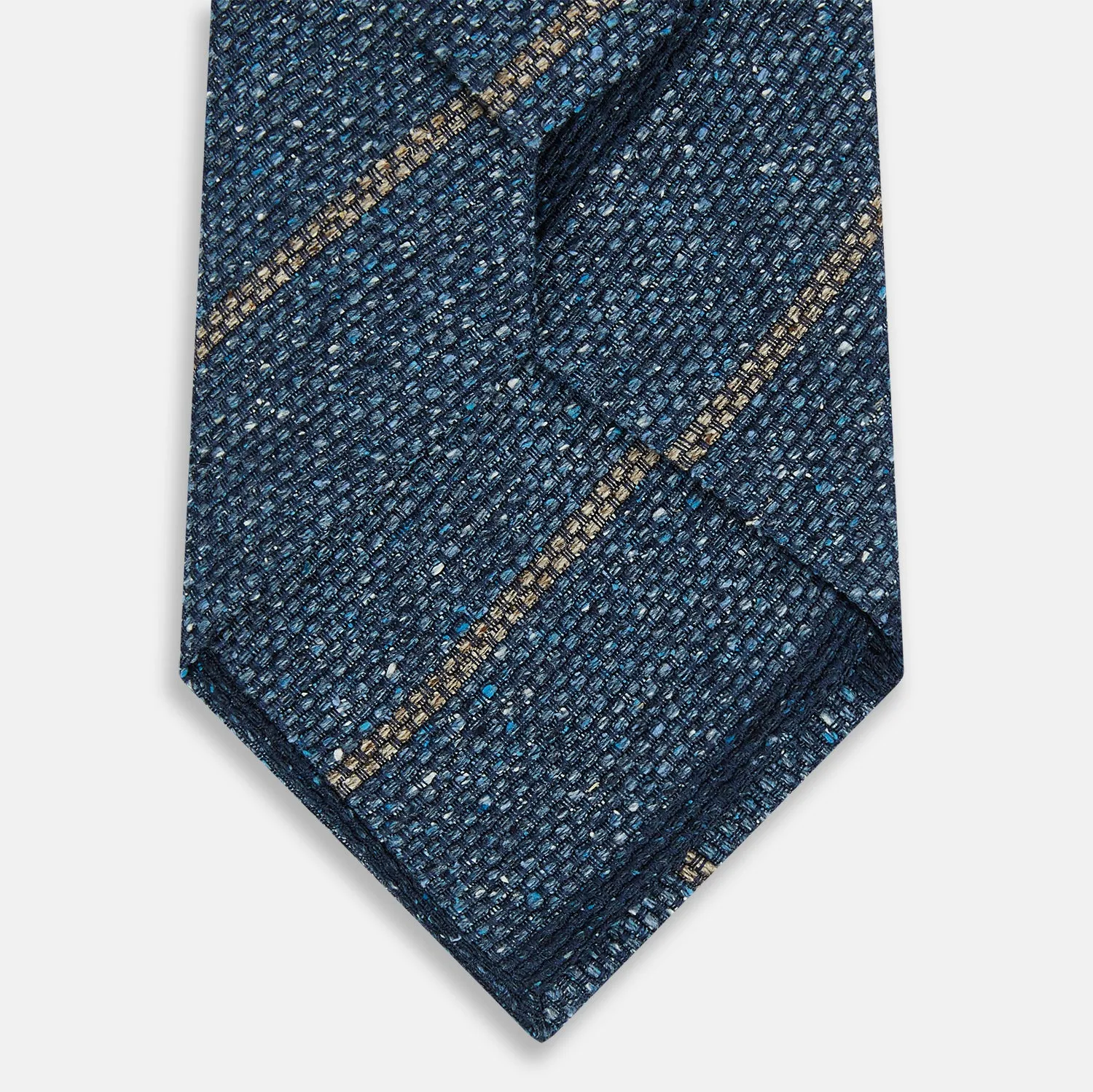 Blue Multi Stripe Silk Tie