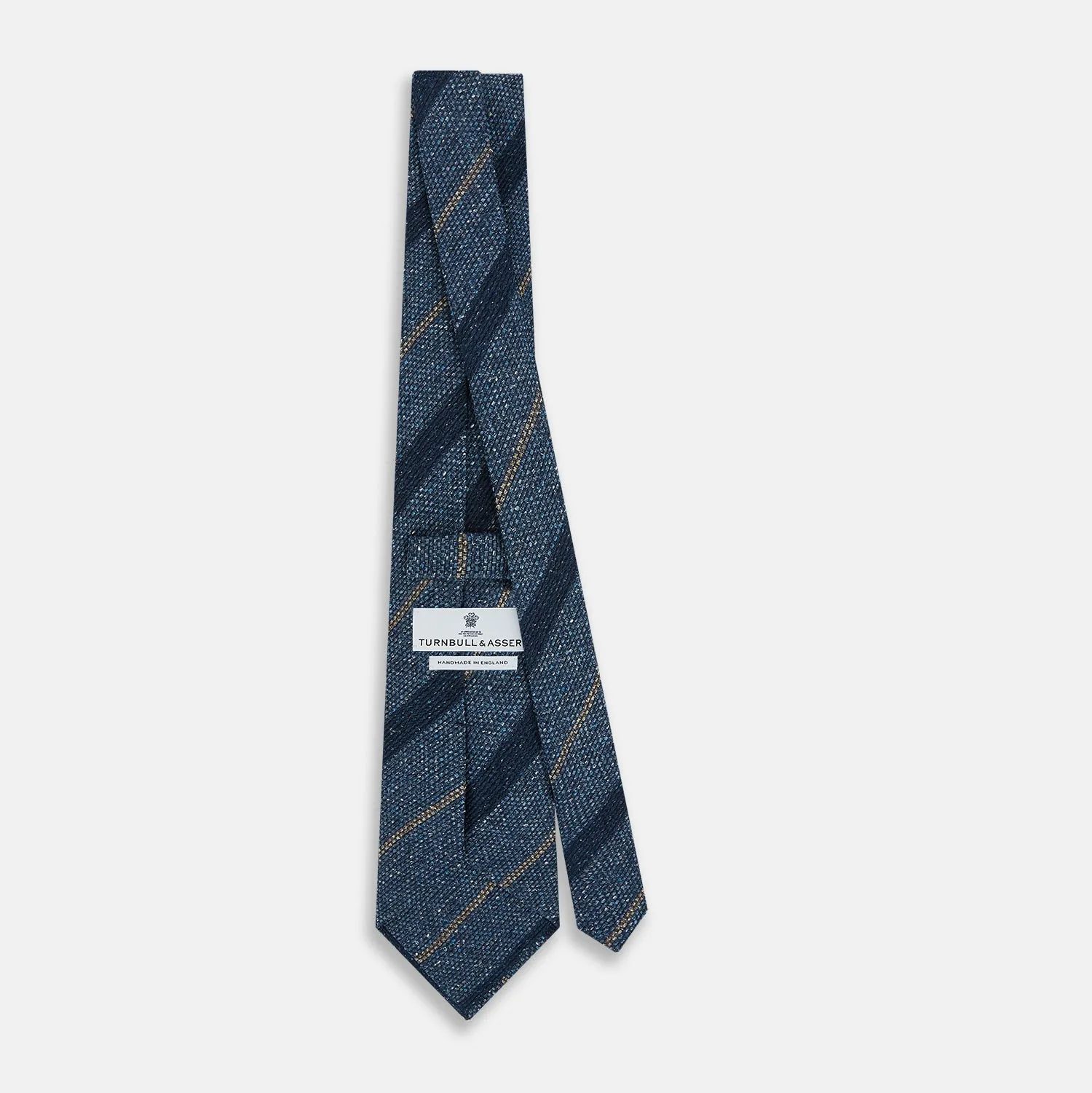 Blue Multi Stripe Silk Tie