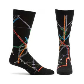 Boston MBTA Subway Map Sock