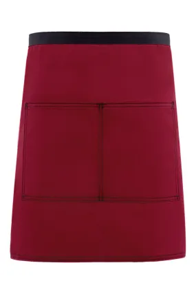 Burgundy City Market Everyday Half Bistro Apron