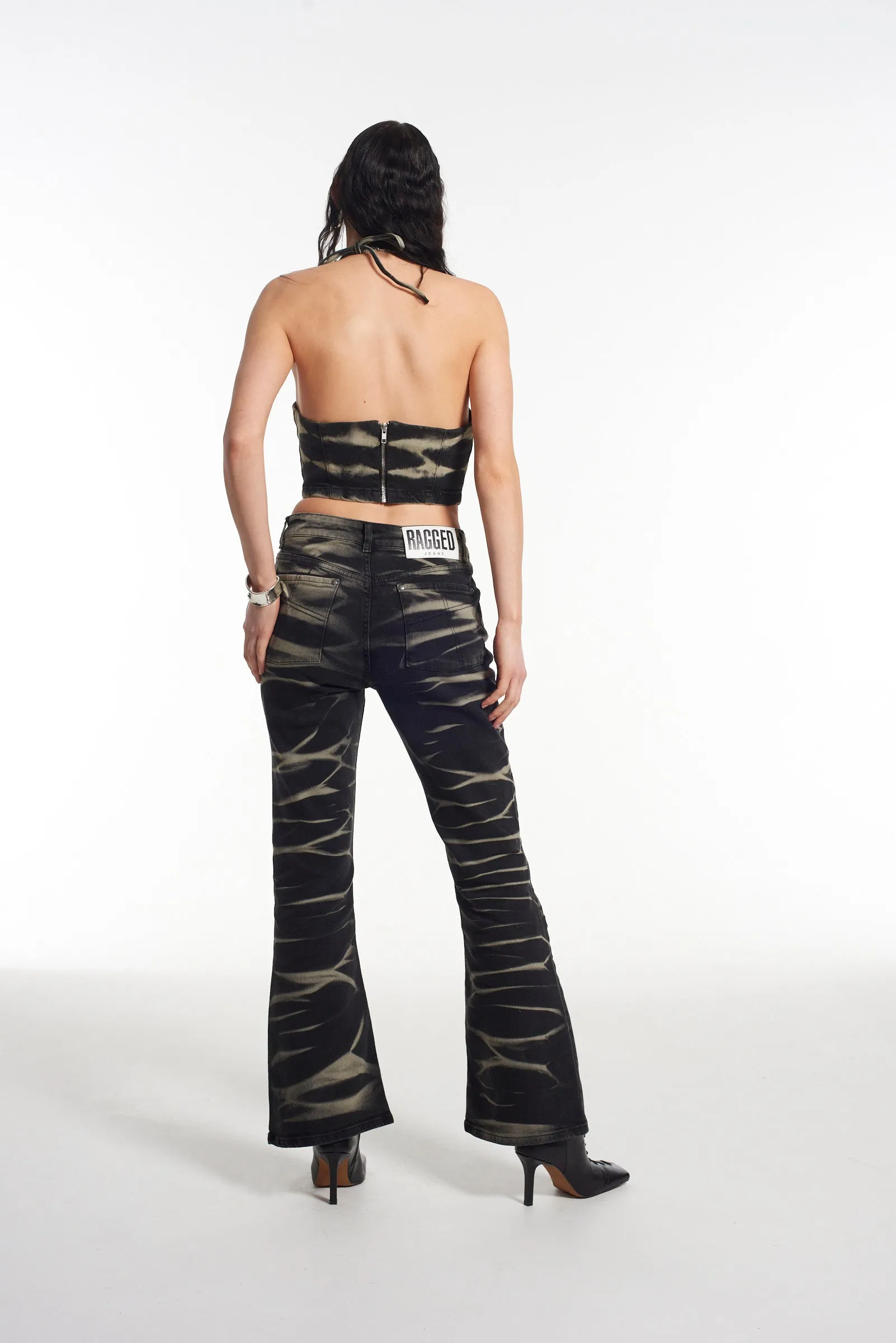 Burnout Low Rise Flared Jean