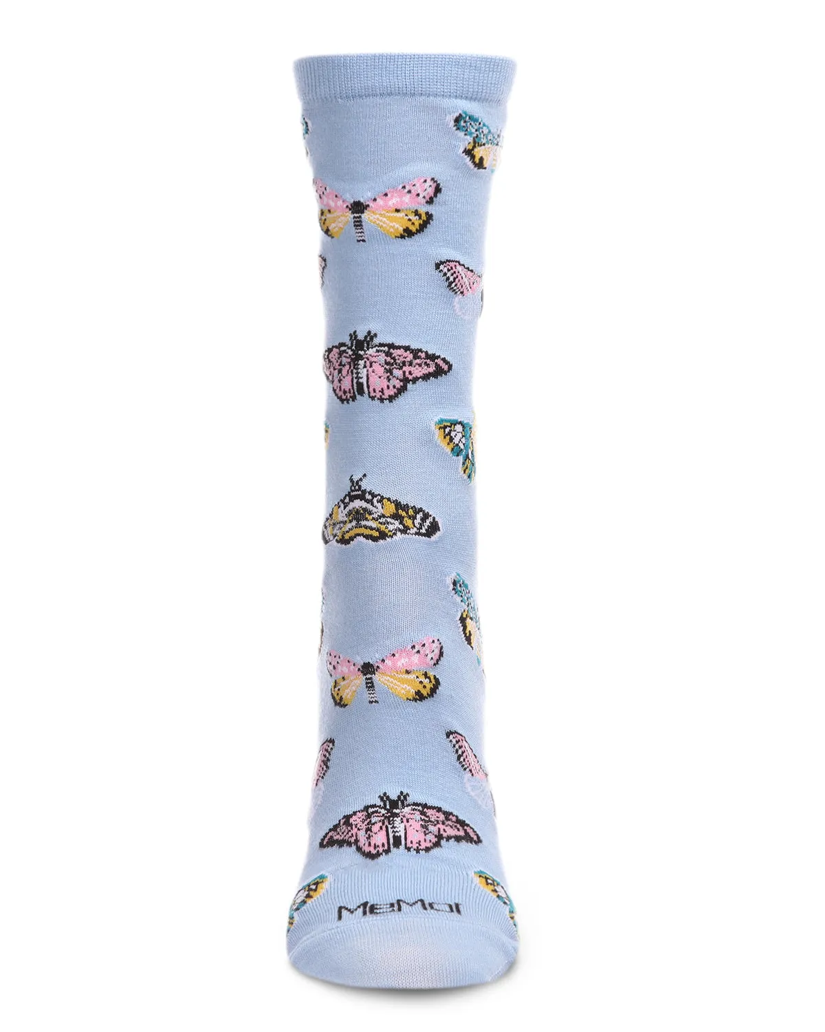 Butterfly Bamboo Blend Crew Socks