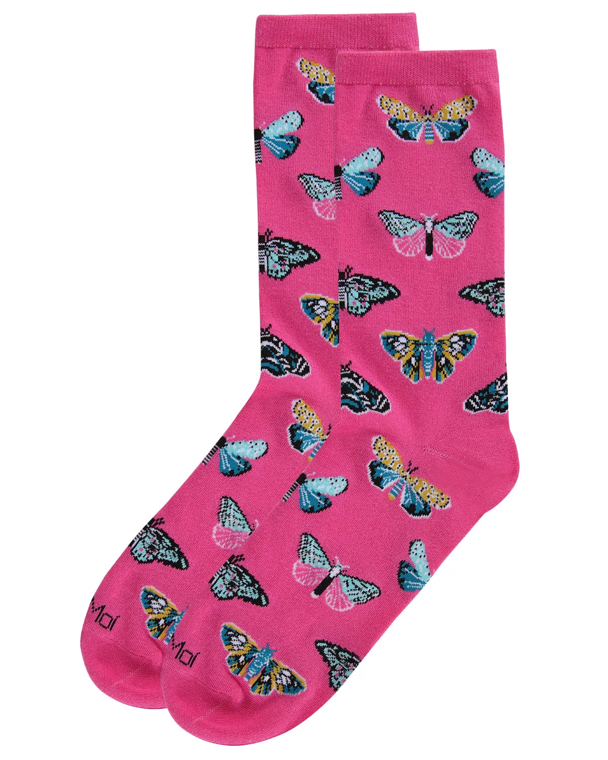 Butterfly Bamboo Blend Crew Socks