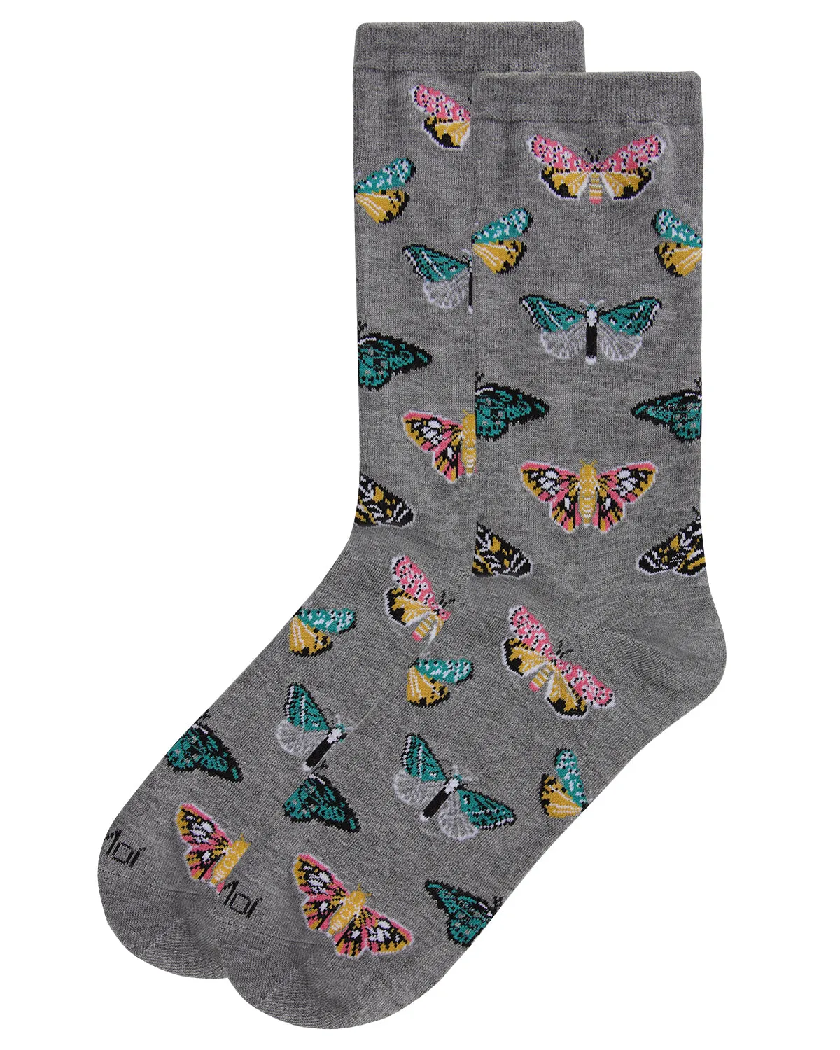 Butterfly Bamboo Blend Crew Socks