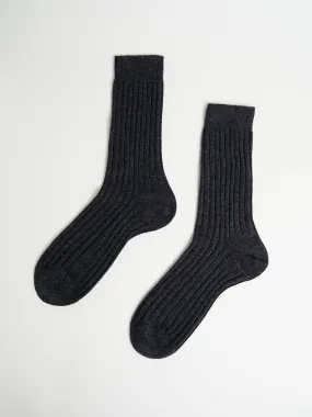 Cashmere Sock in Dark Grey