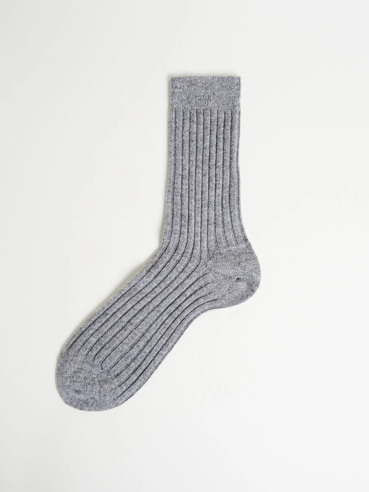 Cashmere Sock in Grey Melange