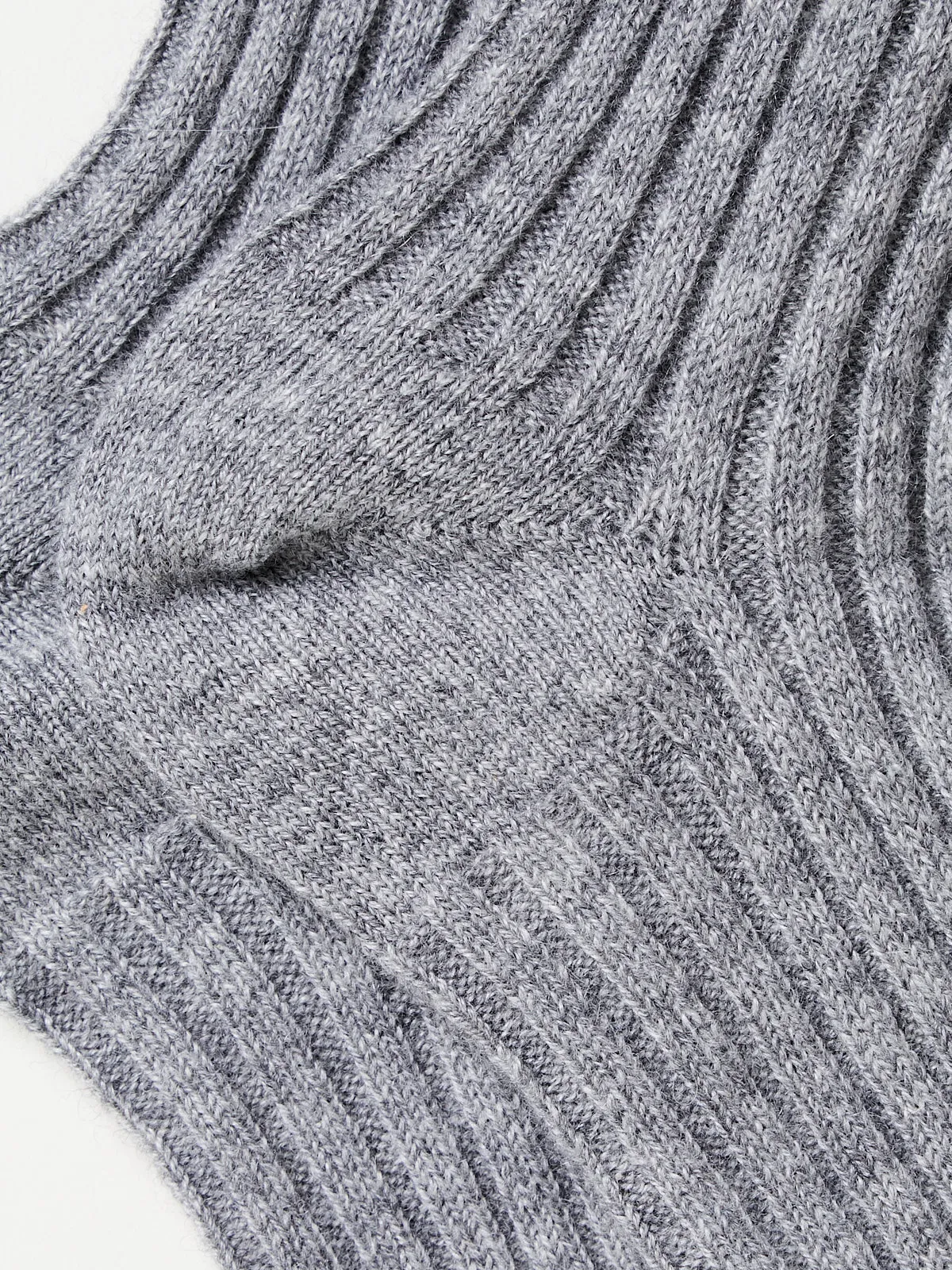 Cashmere Sock in Grey Melange