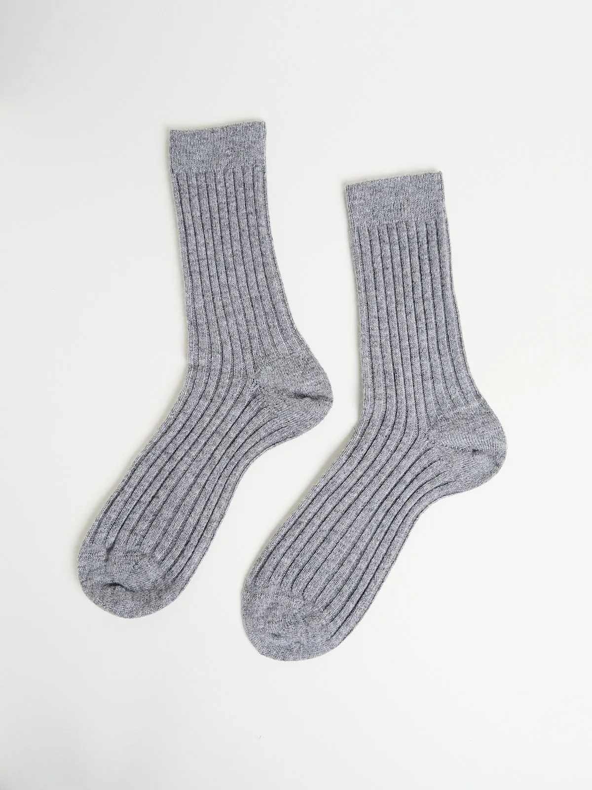 Cashmere Sock in Grey Melange