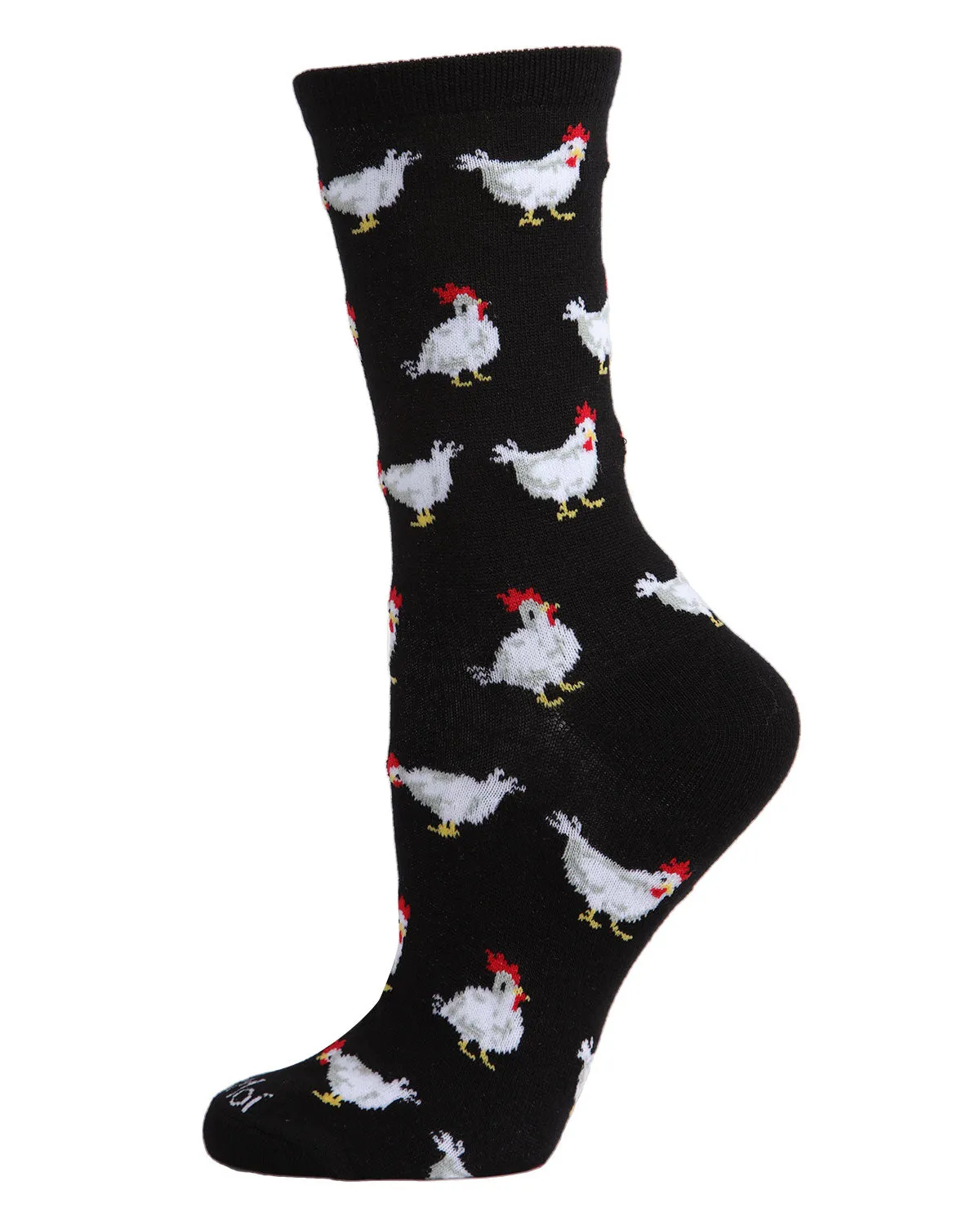 Chickens Bamboo Blend Crew Socks