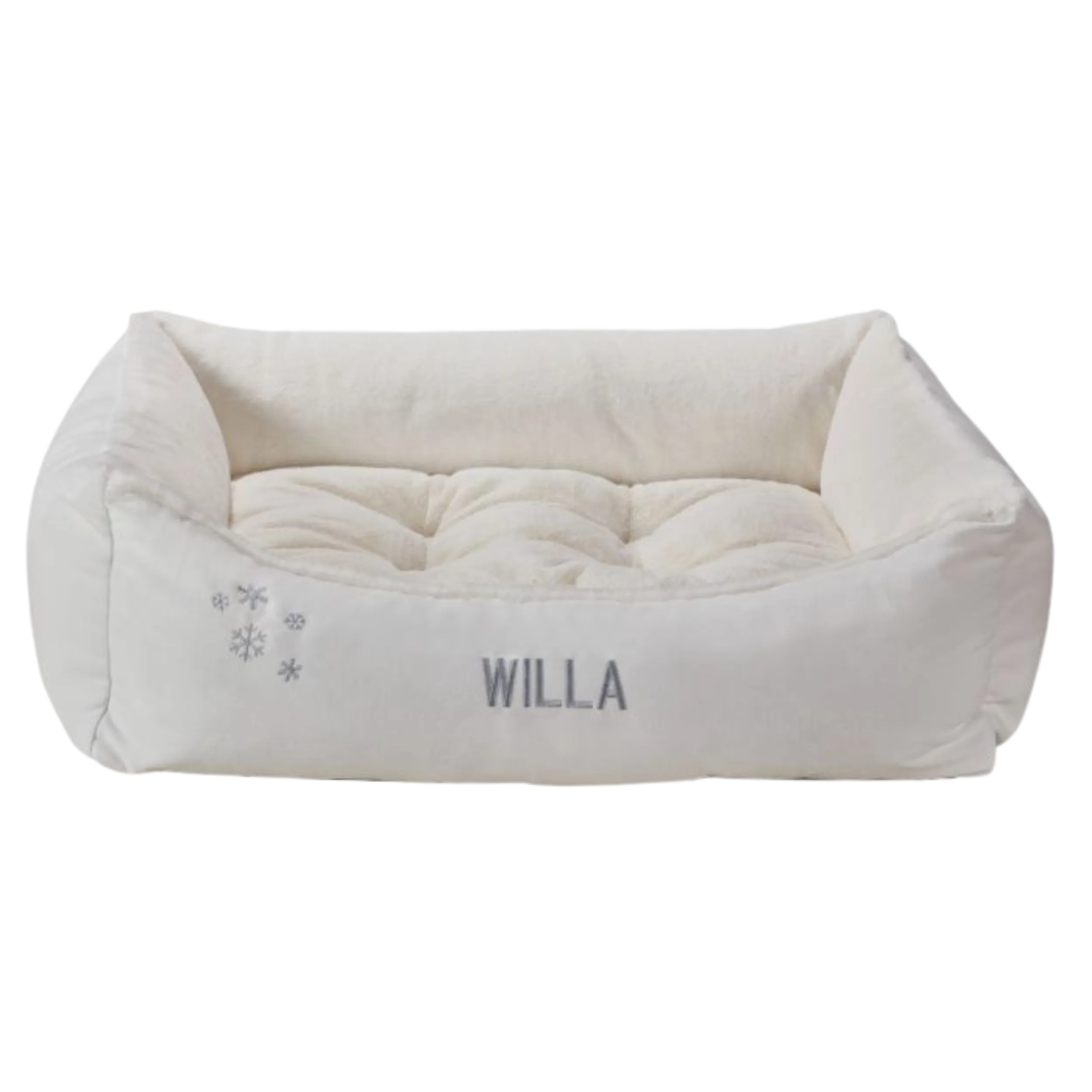 Christmas Holiday Dog Bed | Snowflake