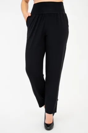 Clair Petite Pant, Black, Bamboo