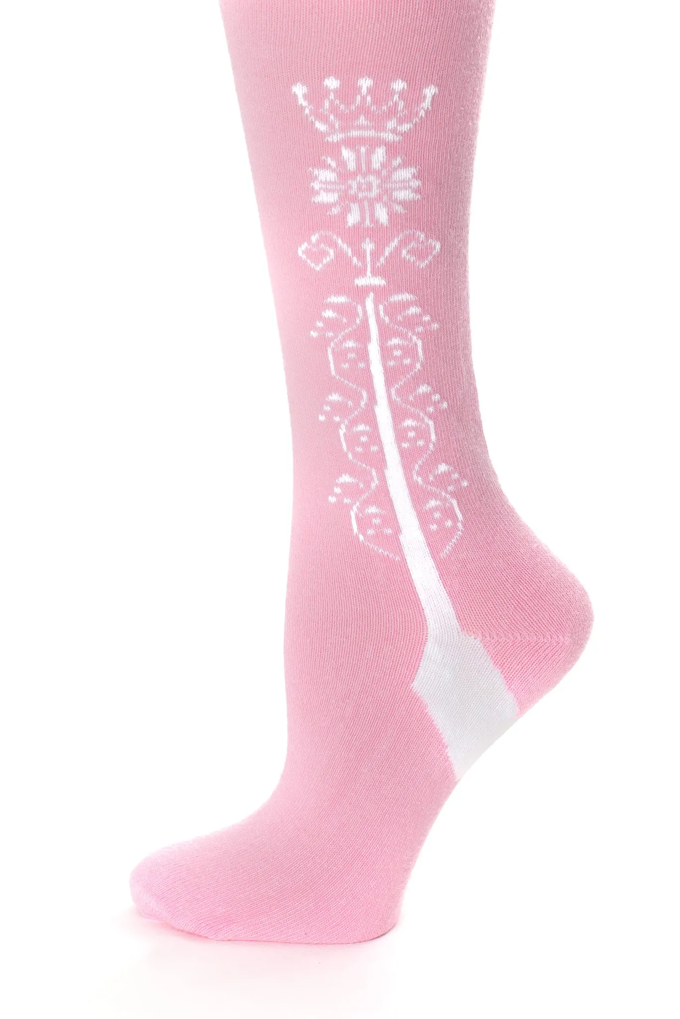 Clocked Cotton Stockings, Crown Style