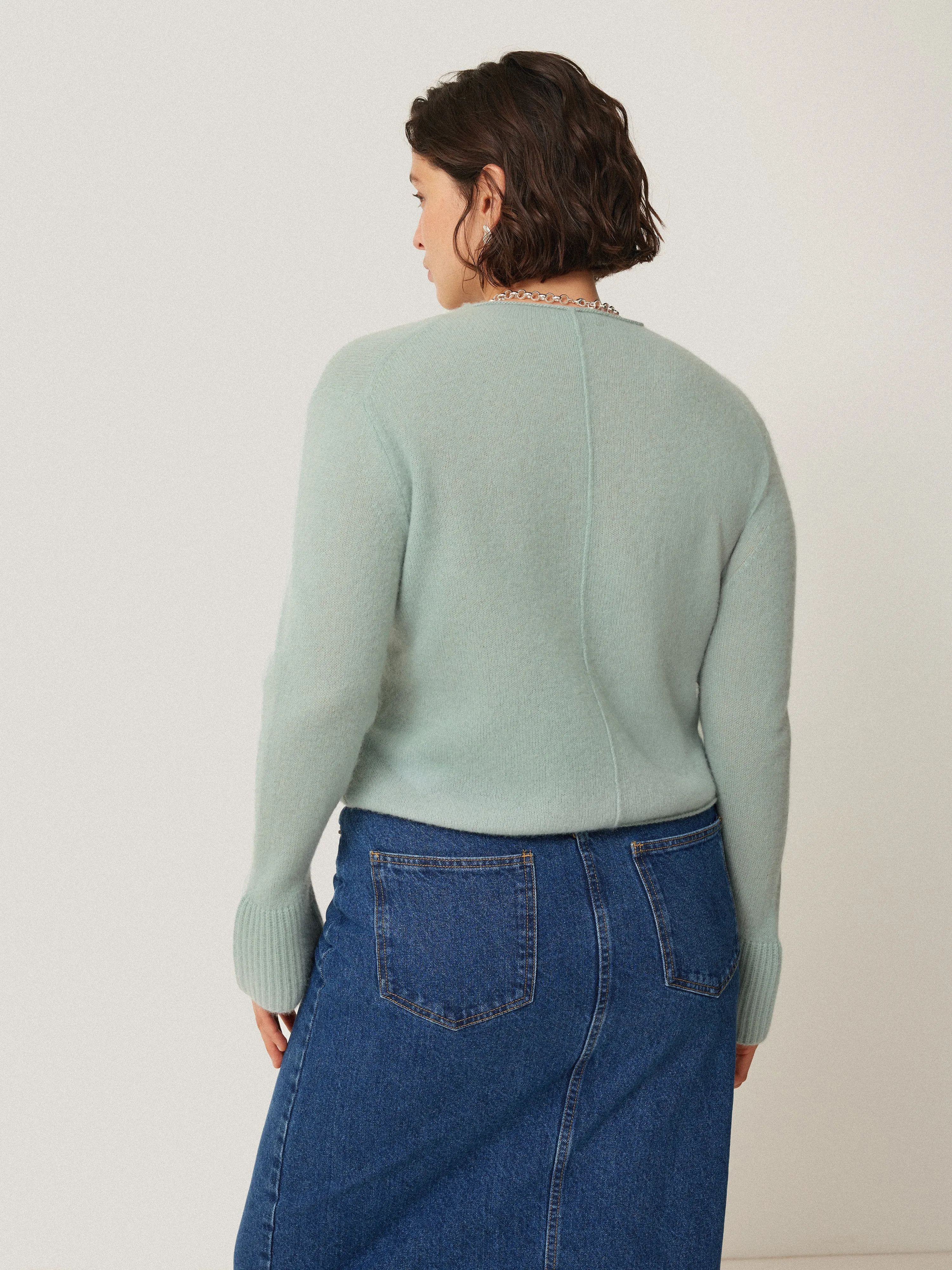 Cloud Cashmere Eldon Jumper | Blue Haze