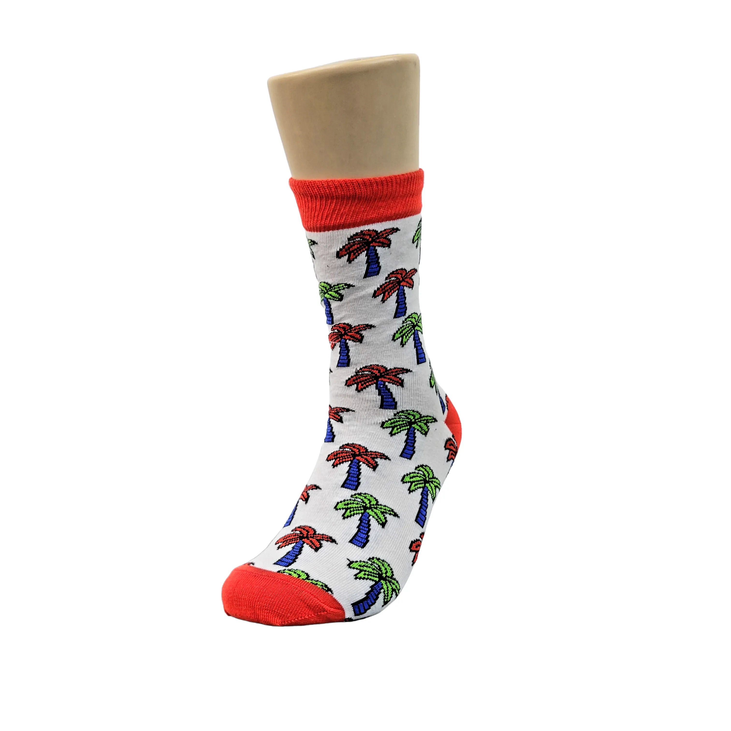 Colorful Palm Tree Pattern Socks from the Sock Panda (Adult Medium - Women's Shoe Sizes 5-10)