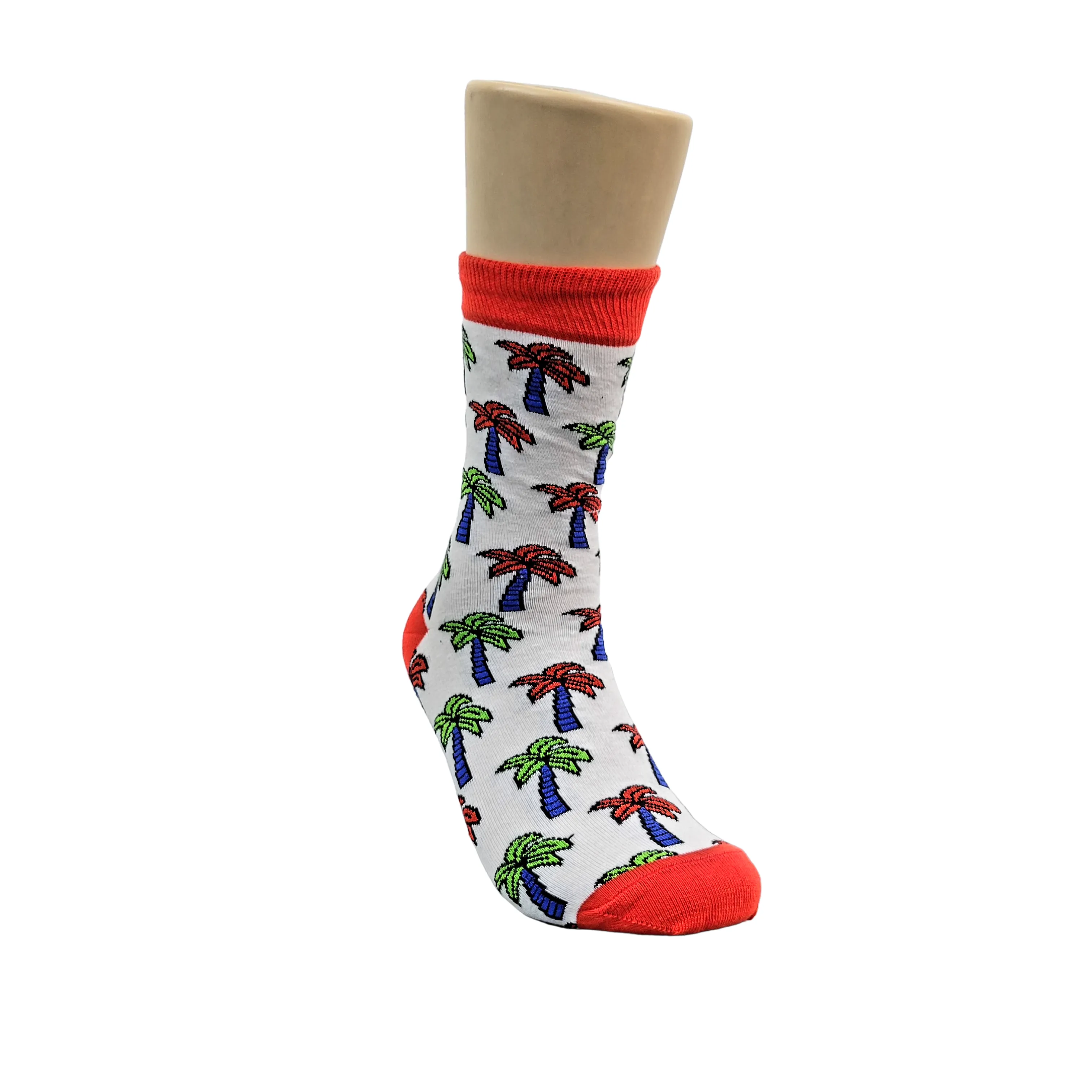 Colorful Palm Tree Pattern Socks from the Sock Panda (Adult Medium - Women's Shoe Sizes 5-10)