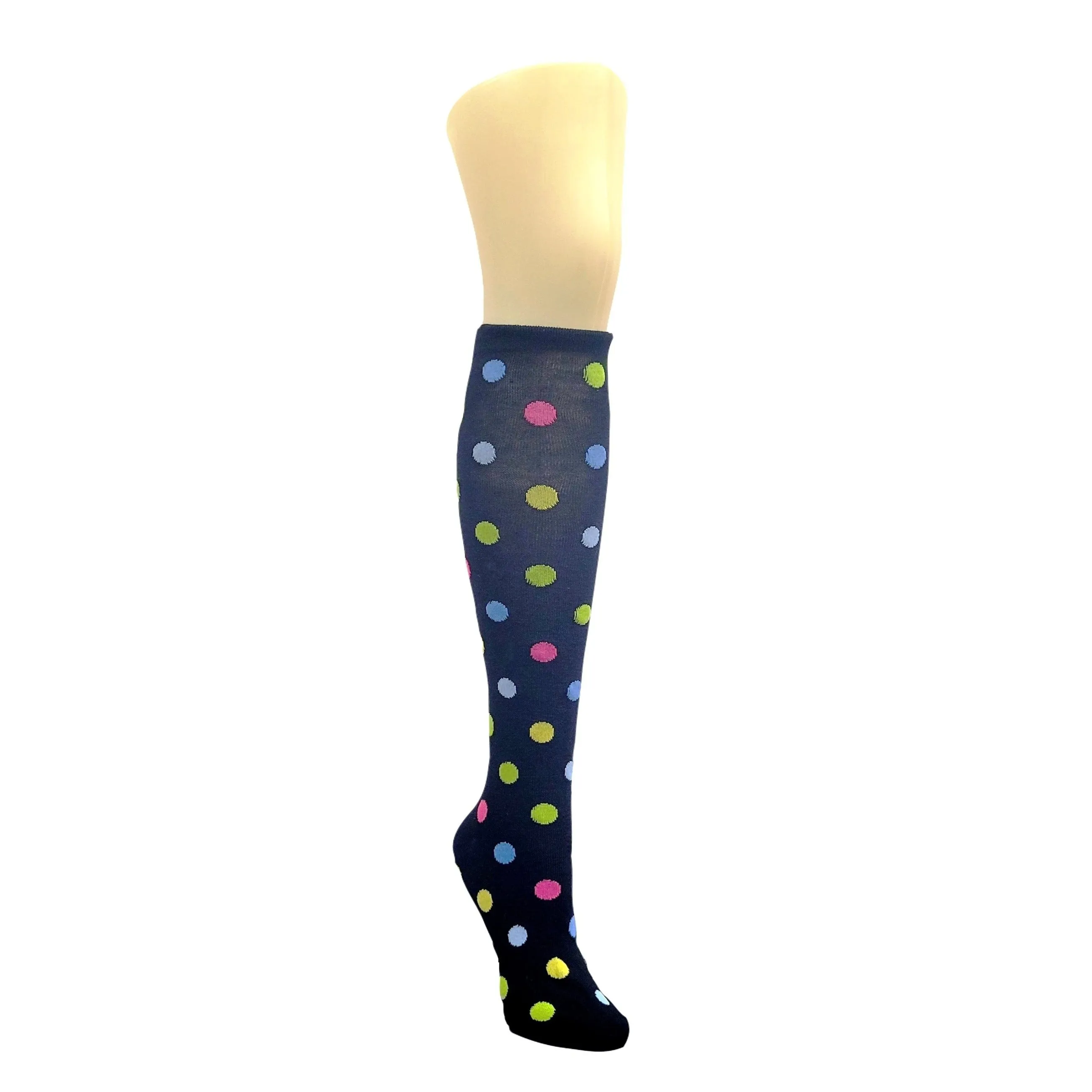 Colorful Polka Dot Pattern Socks from the Sock Panda (Knee High)