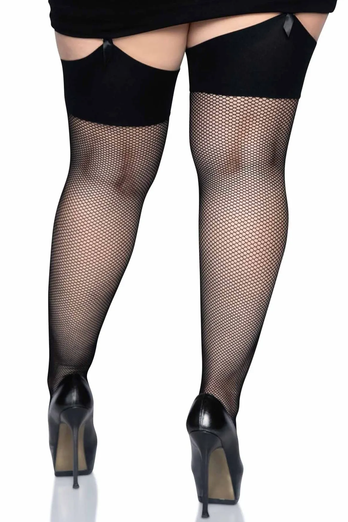 Comfort Band Fishnet Stockings