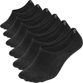 Comfort Rich No-Show Socks - Black & White, Size 10-13