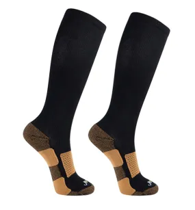 Copper Bamboo Cushion Everyday Compression Socks (15-20mmHg) - 2 Pack