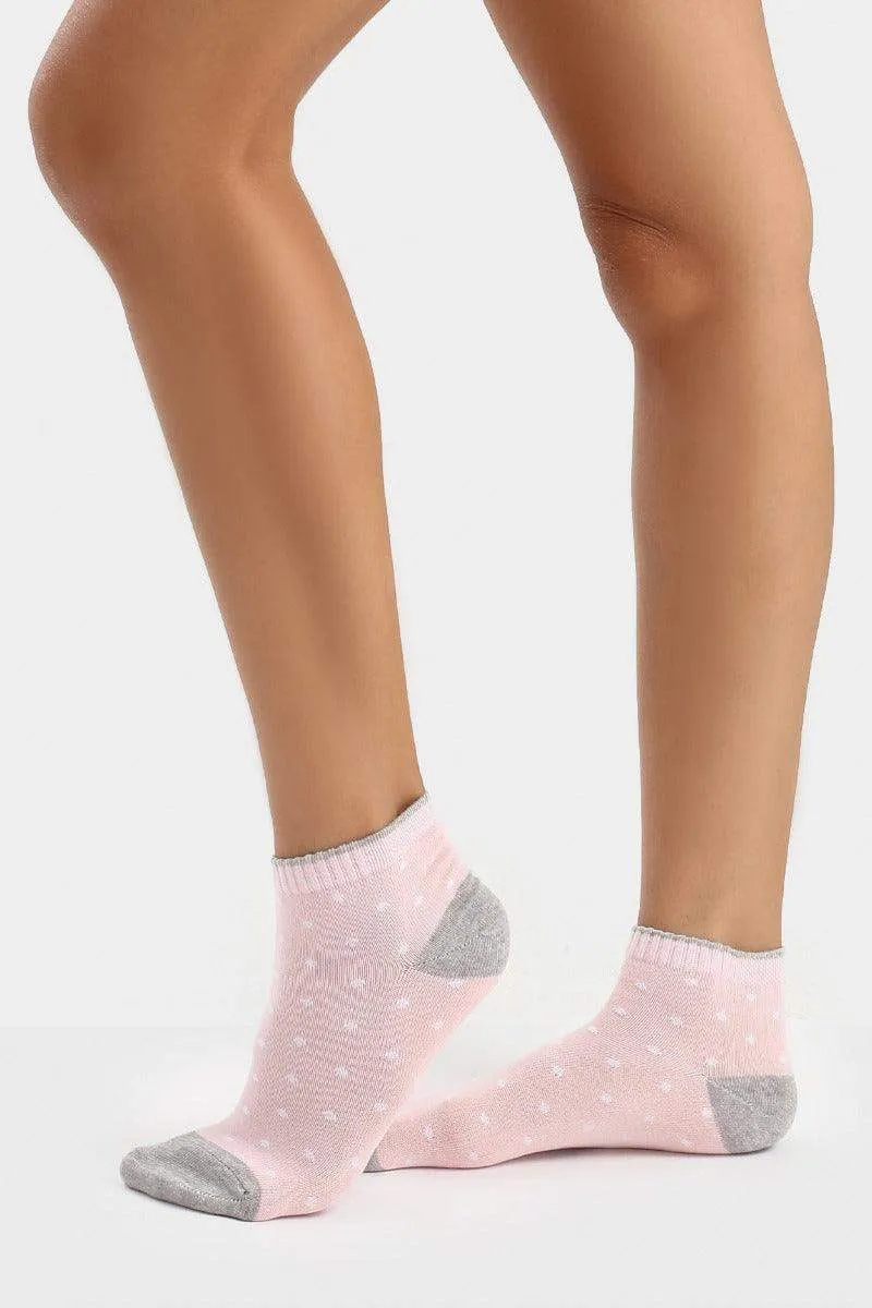 Cotton Ankle Socks - 5 Pairs