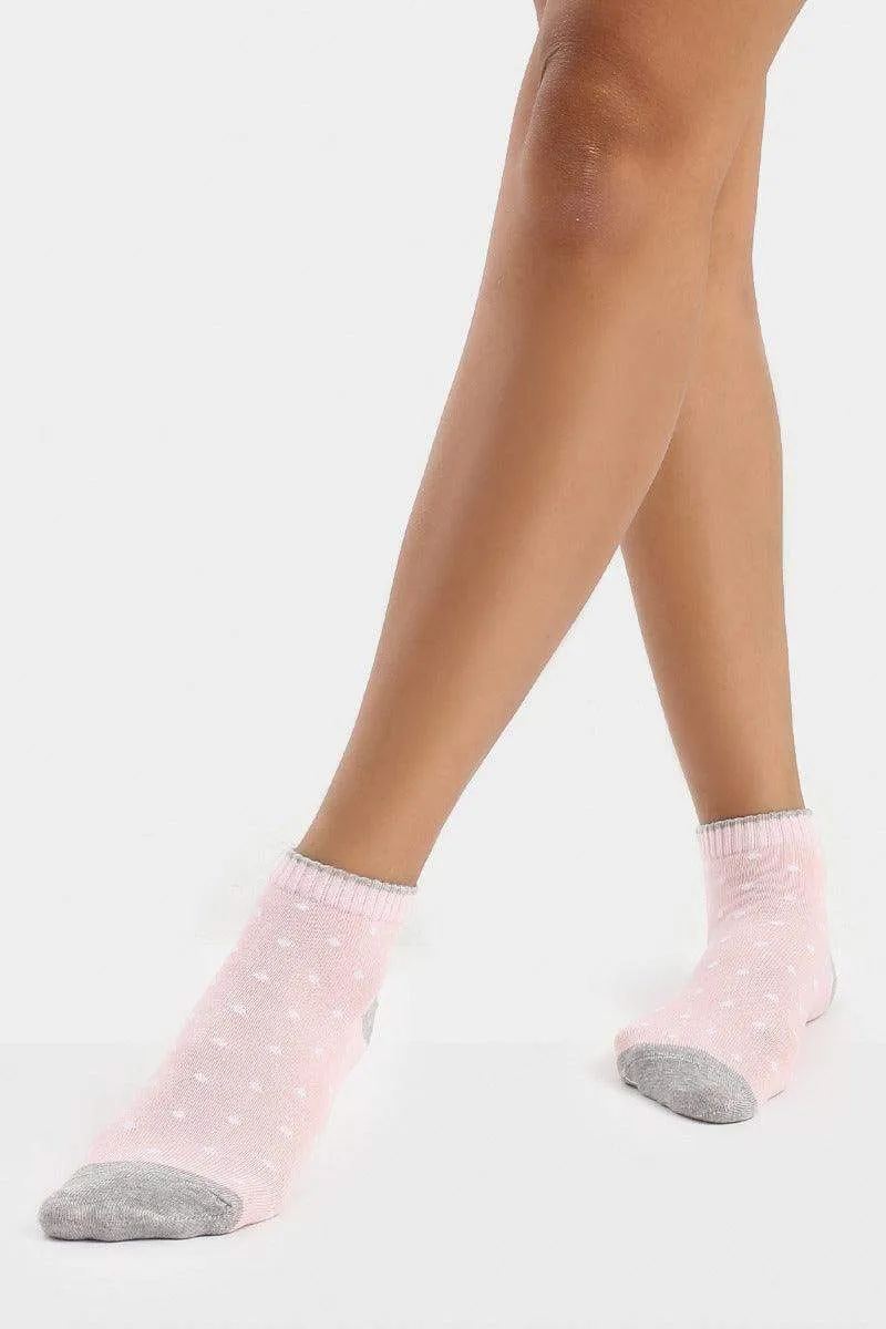 Cotton Ankle Socks - 5 Pairs