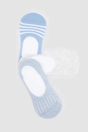 Cotton Invisible Socks - 3 Pairs