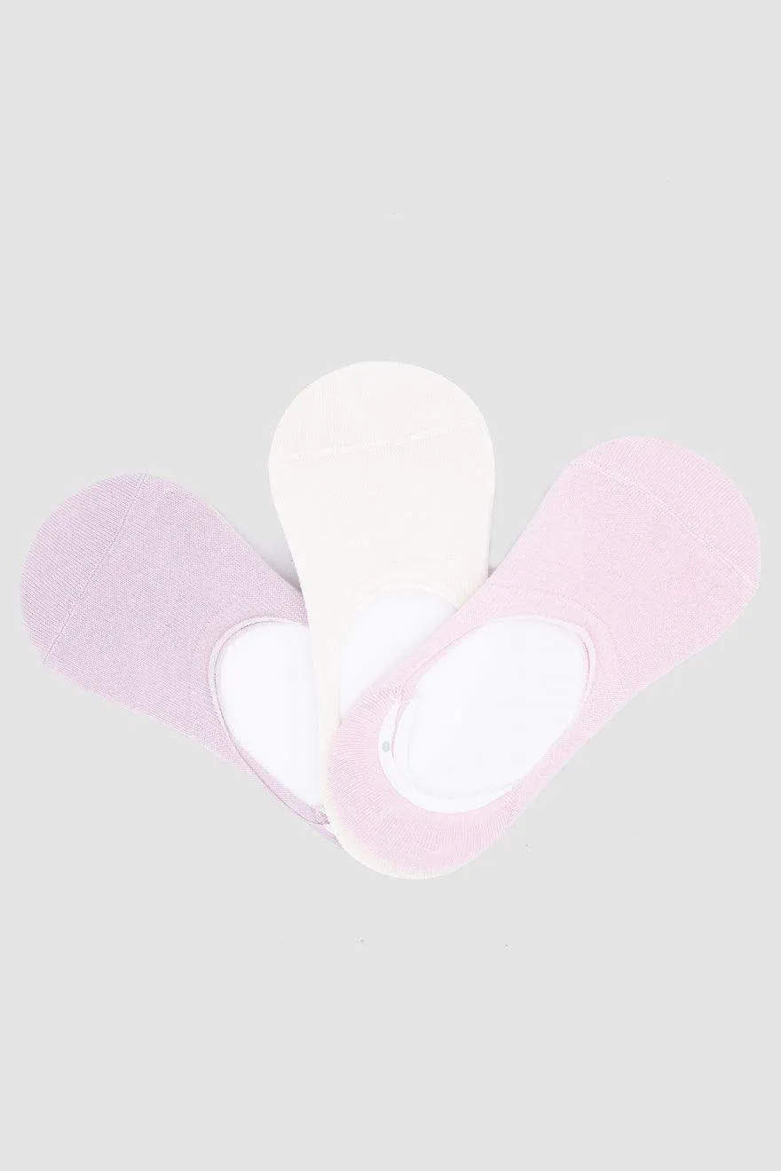 Cotton Invisible Socks - 3 Pairs