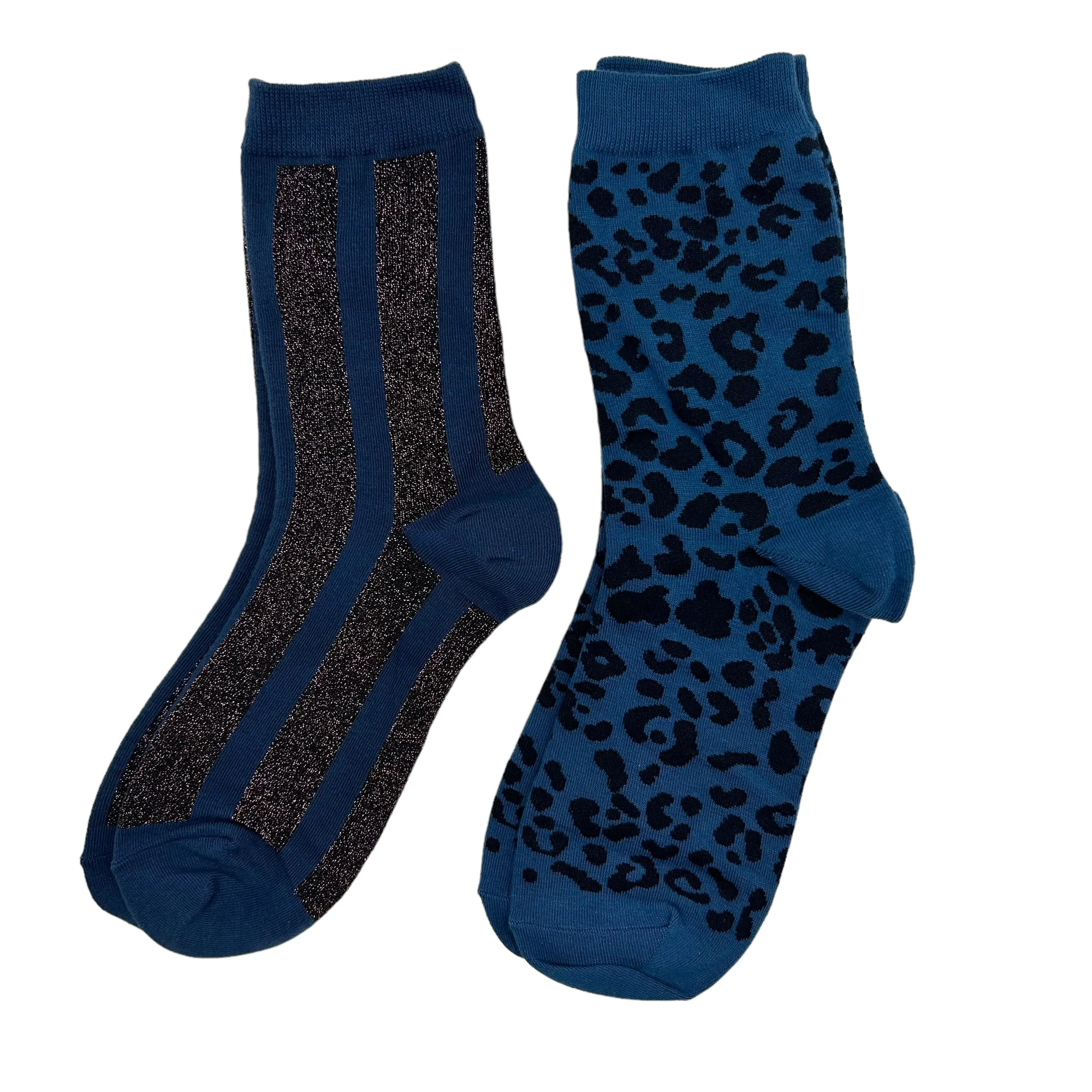 Denim leopard and Berlin  sock box duo