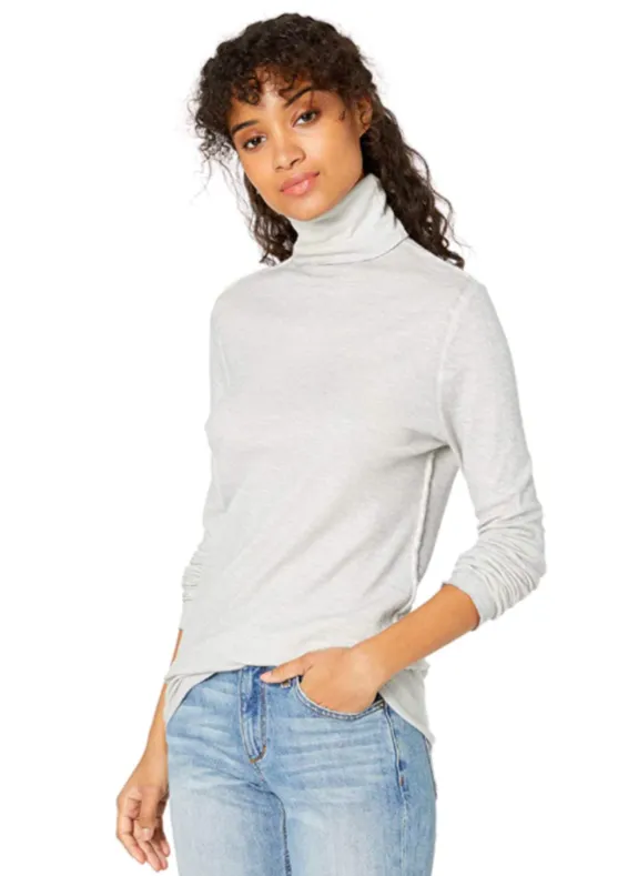 Distressed Cotton Cashmere Turtleneck - More Colors