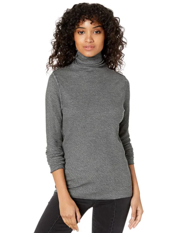 Distressed Cotton Cashmere Turtleneck - More Colors