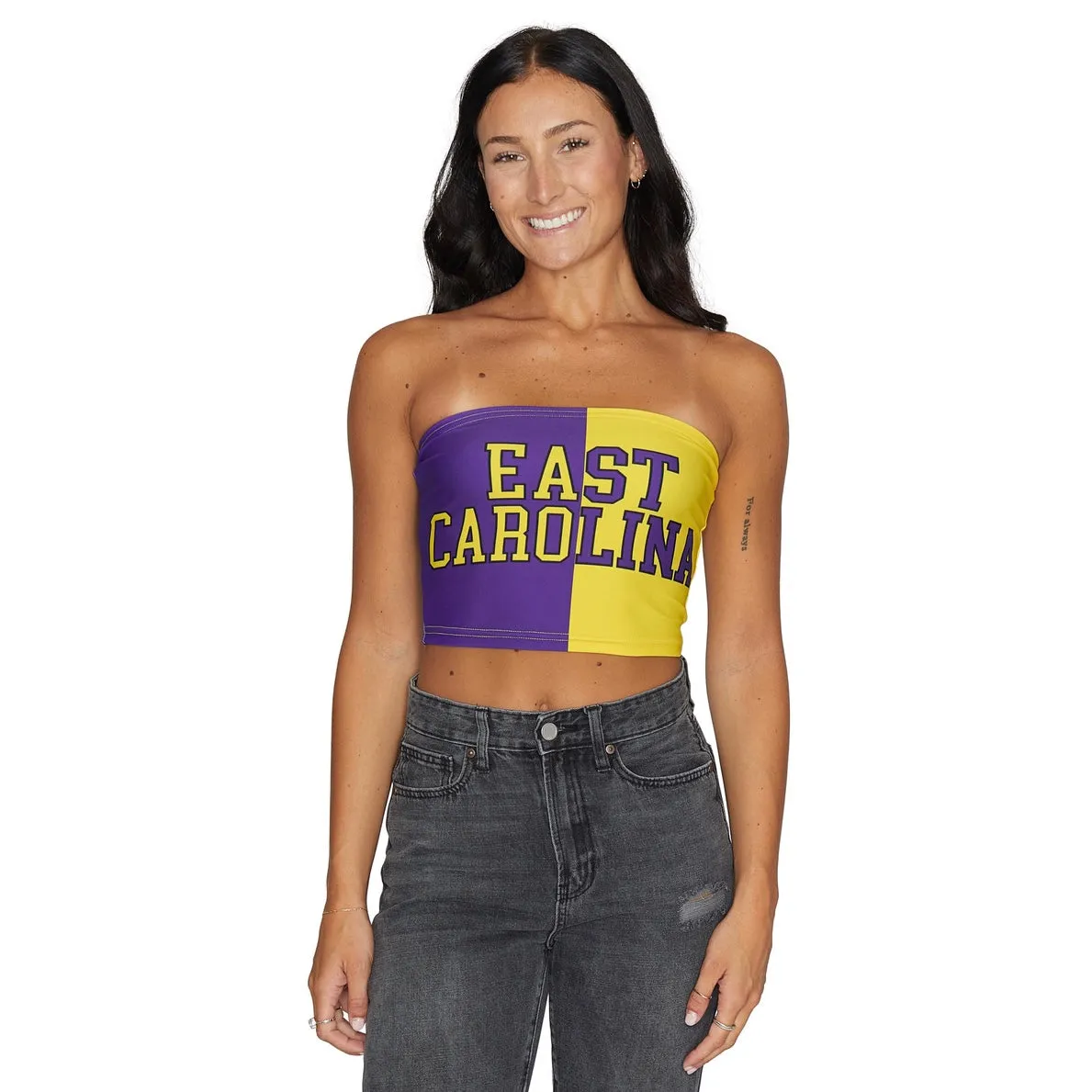 ECU Pirates Two Tone Tube Top